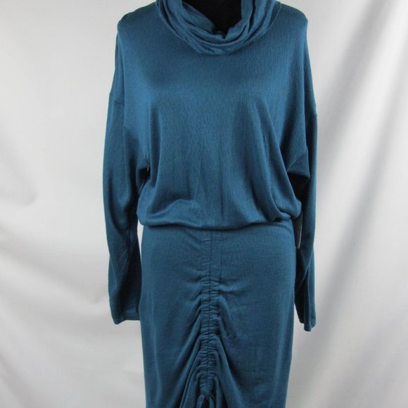 Free People Sundown Green Cowl Dress Women's Size M NWT - Picture 3 of 7